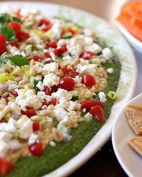 Средиземноморский многослойный соус-дип