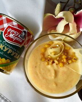 Бархатный крем-суп с кукурузой