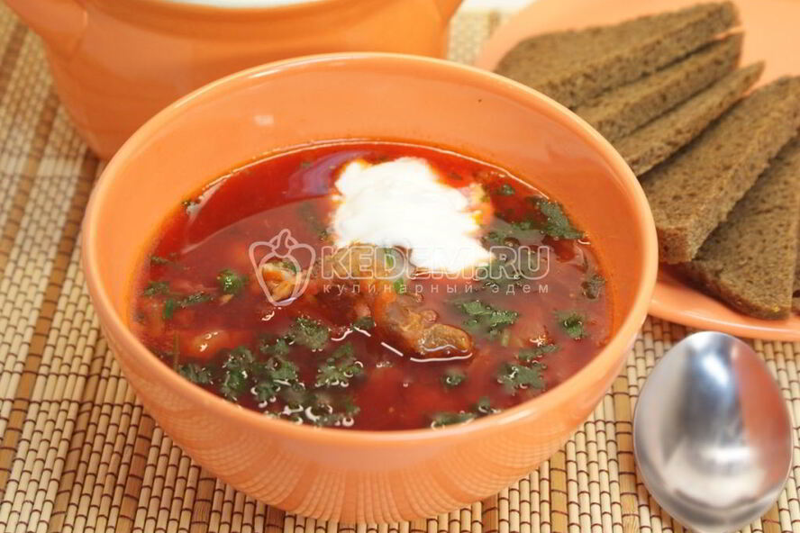 Рецепт борщ домашний