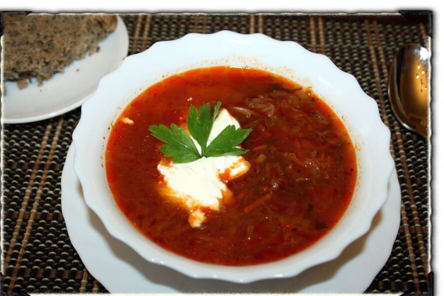 Рецепт борщ из говядины и свинины