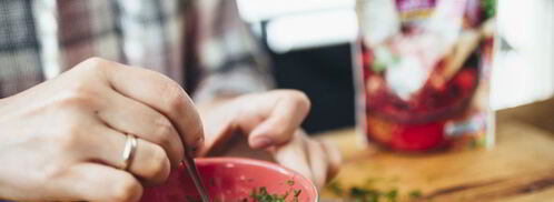 борщ из говядины с гренками из бородинского хлеба со смальцем. Шаг 6