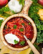 Борщ с баклажаном