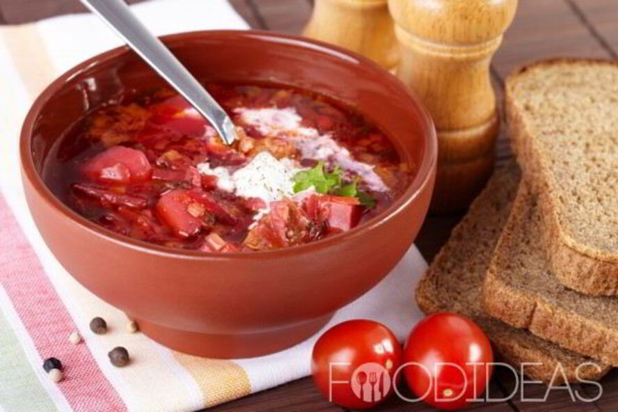 Рецепт борщ с фасолью