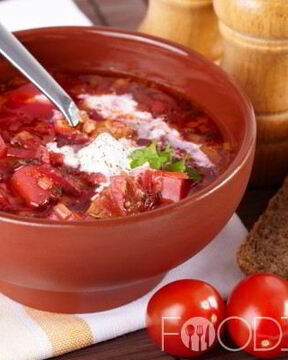 Борщ с фасолью