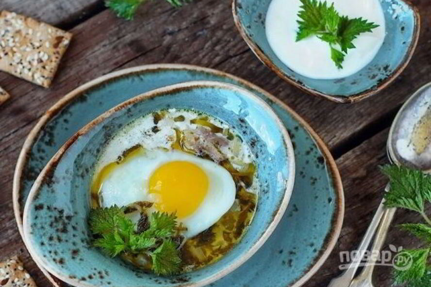 Рецепт борщ с крапивой