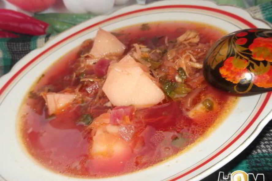 Рецепт борщ с квашеной капустой