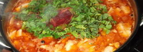 борщ с квашеной капустой. Шаг 8