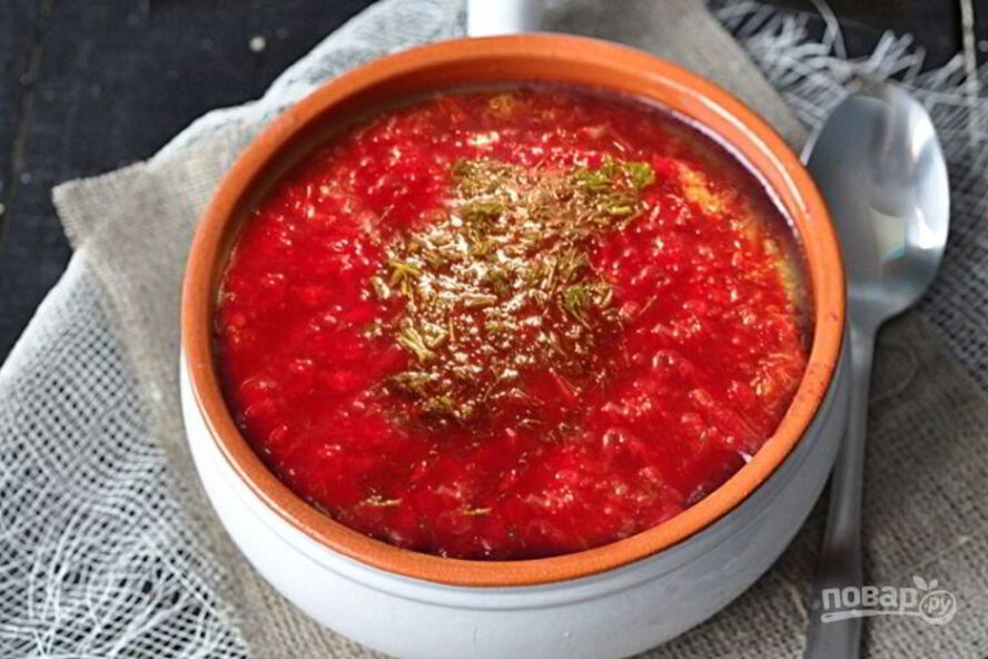 Рецепт борщ с мясом