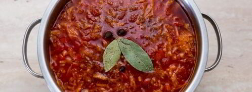 борщ с пекинской капустой. Шаг 9