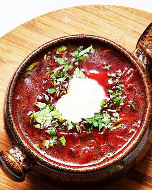 Борщ с томатной пастой