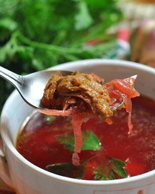 Борщ со свининой в мультиварке