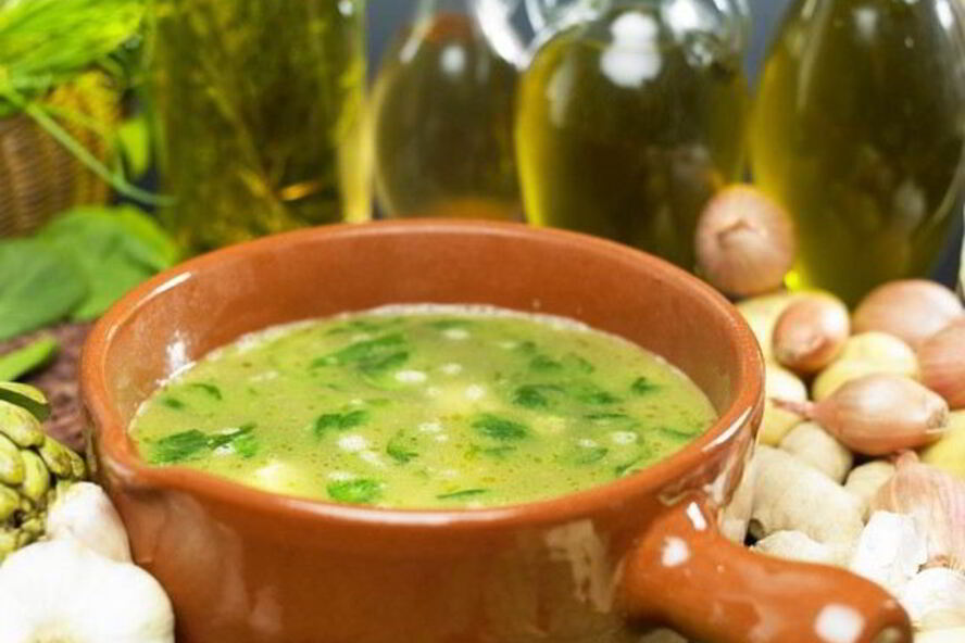 Рецепт холодный борщ со шпинатом