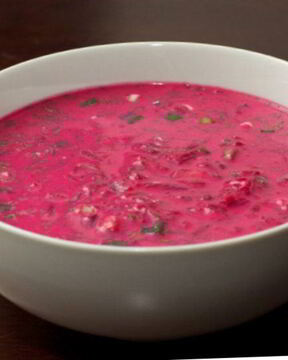 Литовский холодный борщ