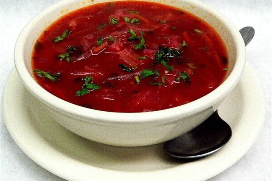 Рецепт постный борщ с консервой