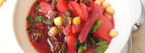 постный борщ с нутом и грибами. Шаг 6