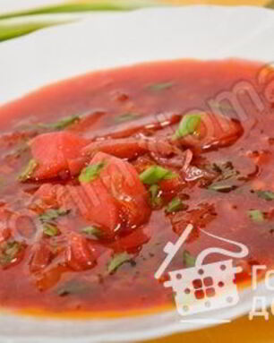 Постный борщ