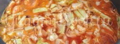 зеленый борщ в мультиварке. Шаг 5