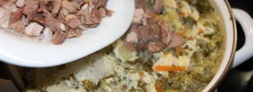 зеленый борщ. Шаг 13