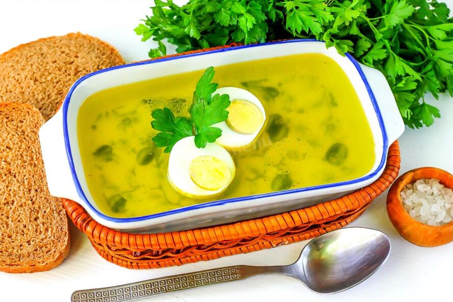 Рецепт бульон с яйцом