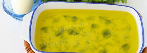 бульон с яйцом. Шаг 5