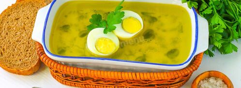 бульон с яйцом. Шаг 6