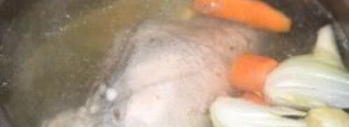 прозрачный куриный бульон. Шаг 5