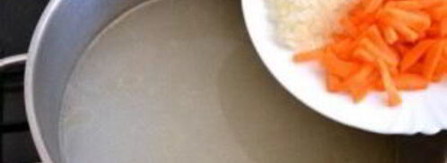 суп на курином бульоне. Шаг 2