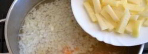 суп на курином бульоне. Шаг 3