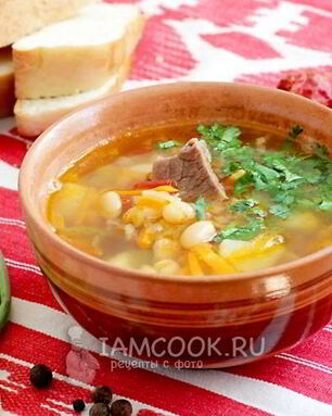 Фасолевый суп с мясом