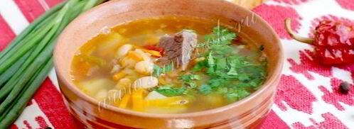 фасолевый суп с мясом. Шаг 13