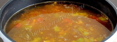 фасолевый суп с мясом. Шаг 9