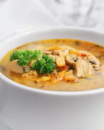 Гороховый суп с грибами