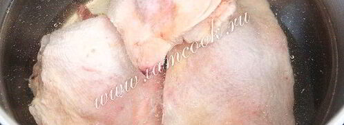 гороховый суп с куриными бедрами. Шаг 4