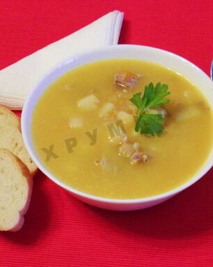 Гороховый суп с мясом свинины