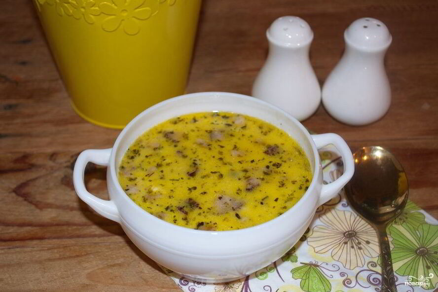 Рецепт гороховый суп с сыром