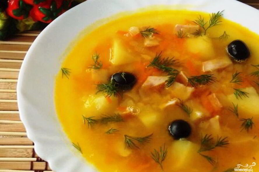 Рецепт гороховый суп с ветчиной