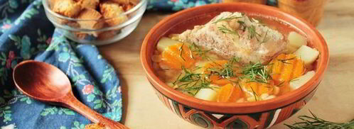 гороховый суп с запеченными ребрышками. Шаг 11