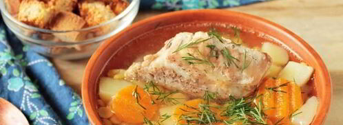 гороховый суп с запеченными ребрышками. Шаг 12