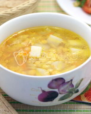 Постный гороховый суп