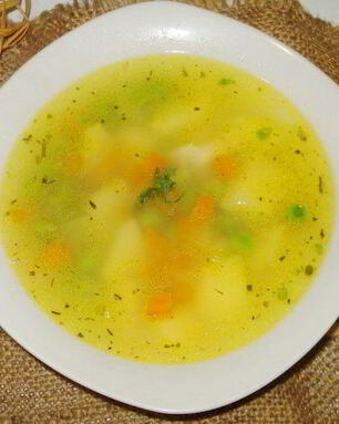 Суп гороховый постный