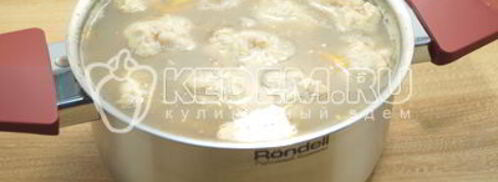 гречневый суп с мясными клецками. Шаг 9