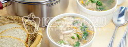 гречневый суп с мясными клецками. Шаг 11