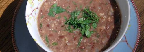 грузинский суп из красной фасоли. Шаг 7