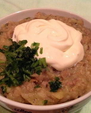 Картофельный крем-суп с шампиньонами