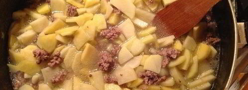 картофельный крем-суп с шампиньонами. Шаг 2