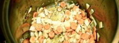 хрустящий суп из тыквы с сухариками. Шаг 5