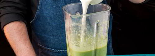 крем-суп из брокколи с морскими гребешками. Шаг 7