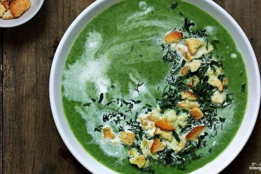 Рецепт крем-суп из шпината