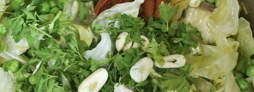 крем-суп из зеленого горошка и салата айсберг. Шаг 5