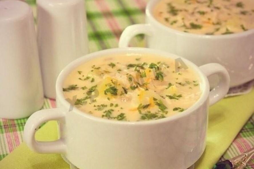 Рецепт куриный суп с плавленным сыром